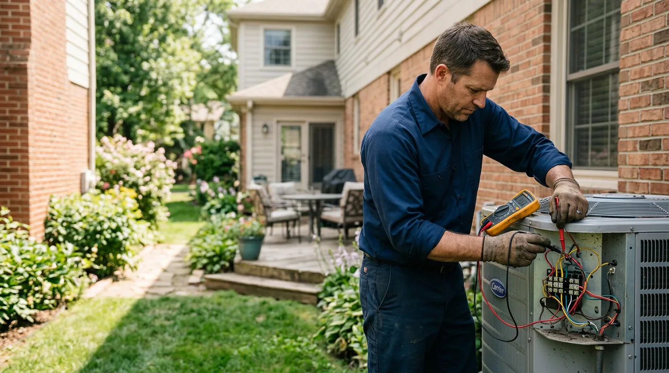 HVAC technician working near Paxinos, PA